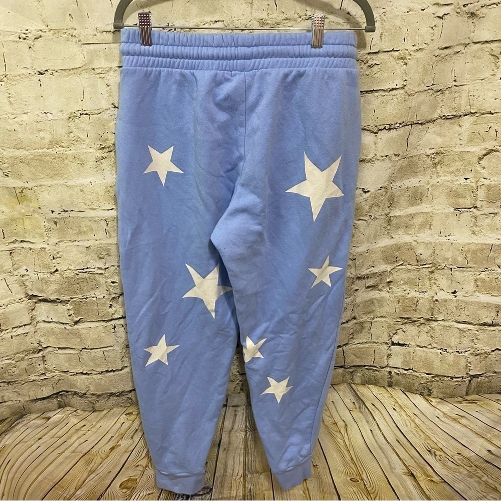 Judith March Periwinkle Blue Star Print Jogger Jogging Pants - Picture 3 of 6
